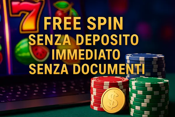 free spin senza deposito immediato senza documenti